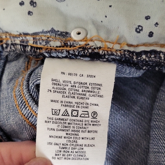 Pilcro Blue Straight Leg Jeans Classic Denim - Picture 7 of 7